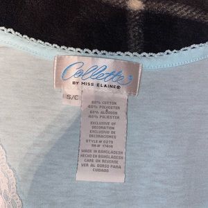 MISS ELAINE NIGHTGOWN COLOR BLUE SZ S WOMAN’S PRE-OWNED